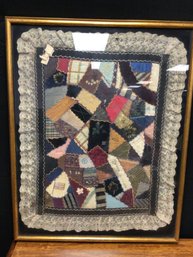 Framed Quilt Art Patches -(33.5in Tall X 26in Long)