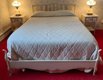 French Provincial Solid Wood Queen Size Bed Frame