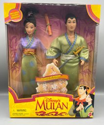 1997 Mattel Disneys Hearts Of Honor Mulan And Shang Dolls - NEW In Box  #19019