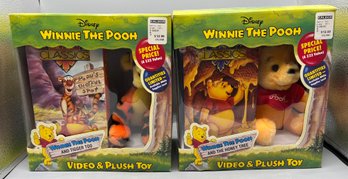 Disneys Winnie The Pooh Video And Plush Toy - 2 Total