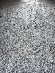 White And Grey Area Rug  7.5' X 5.1'
