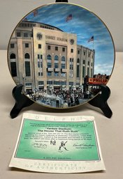 1993 Delphi Yankee Stadium Porcelain Collector Plate With COA Included #2143A