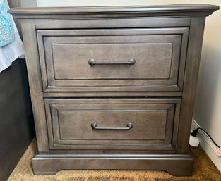 Raymour & Flanigan Wooden 2 Drawer Nightstand