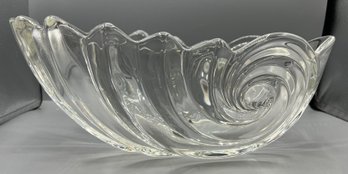 MIKASA CRYSTAL GERMANY CLEARWATER NAUTILUS SHELL BUFFET/CENTERPIECE BOWL