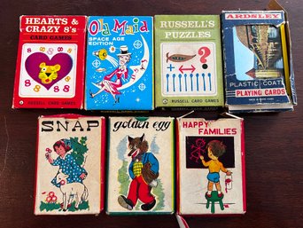 Vintage Card Games & Playing Card Lot Of 7