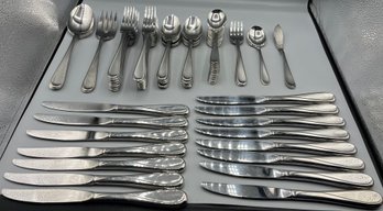 Oneida Stainless Steel Flatware Set - 89 Pieces Total