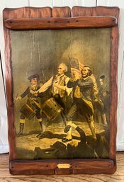 Antique Inc Wooden Wall Plaque - The Spirit Of 76
