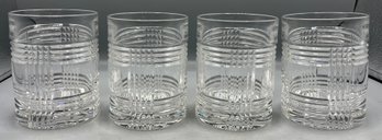 Ralph Lauren Crystal Whiskey Rock Glasses - 4 Total