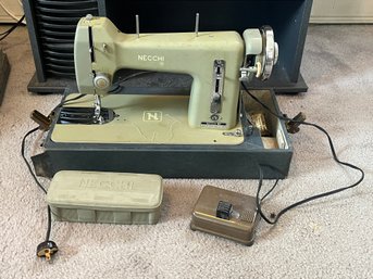Necchi BF Sewing Machine With Case - Made In Italy