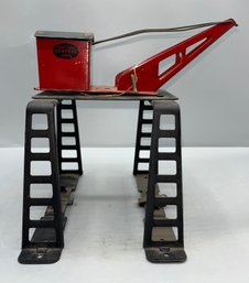 Vintage Mar Toys Metal Crane Toy Accessory - Made In USA