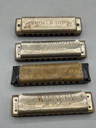 Vintage Harmonicas - 4 Total