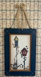 Decorative Hand Painted Wooden Wall Decor - Birdhouses