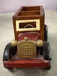 Vintage 9' Fidelity Wooden Advertising Toy Car