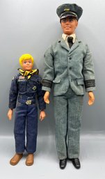 Eagle Scout Doll With Captain Doll - 2 Total