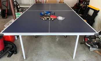 Tiga Official Size Folding Ping Pong Table With Paddles And Balls Included