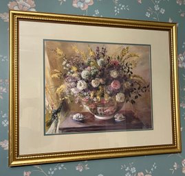 Decorative Floral Bouquet Framed Print