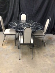 Marble Top Kitchen Table With 4 Chairs
