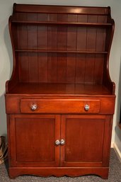 Vintage Solid Wood Hutch Cabinet Display