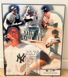 1999 Photo File Inc Mickey Mantle Framed MLB Certified Print