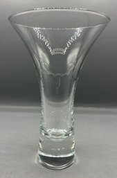 Decorative Glass Flared Style Vase