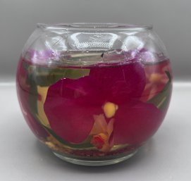 Vintage Jelly Candle- Flowers & Sand