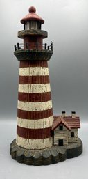 Hand Painted Wooden Lighthouse Decor