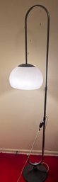 Mid-Century Mushroom Floor Lamp With White Acrylic Shade