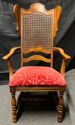 Rattan Backed Captains Dining Chair