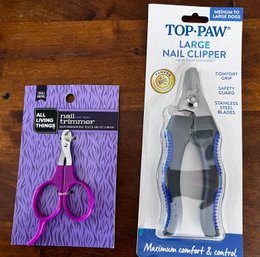 Dog Nail Trimmers For Small And Large Dogs - 2 Piece Lot NEW