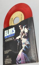 ELVIS PRESLEY - MY WAY / AMERICA 45 RECORD PICTURE SLEEVE 11165 RED VINYL