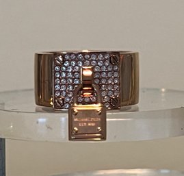 Michael Kors Rose Gold Padlock Ring