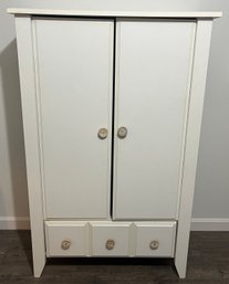 Laminated Wooden Armoire With Drawer