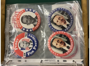 Presidential Campaign & Political Advertising Pins - Assorted Lot