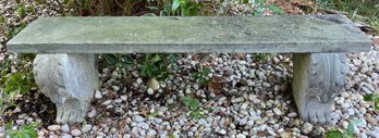 Outdoor Cement Slate Top Bench