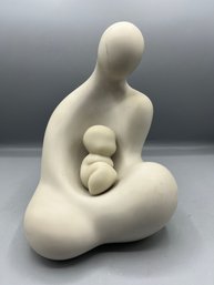 Lado Goudjabidze, Cast Marble Sculpture Of A Mother And Child 1986