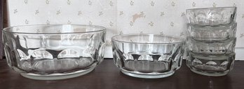 Arcoroc France Glass Bowls Small, Medium & Large 6 Piece Set