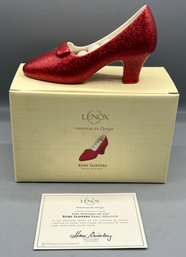 Lenox Disney Showcase Collection - Red Slipper Ring Holder  - Ivory Fine China Figurine - Box Included