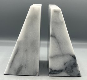 Marble Bookends - 2 Piece Lot