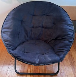 Sunshine Leisure Co. Black Saucer Chair