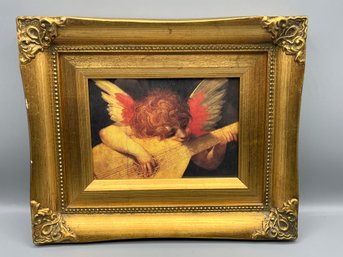 Rosso Fiorentino - Cherub Playing A Lute - Framed Print