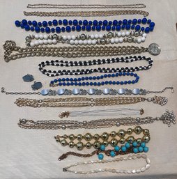 Costume Jewelry Necklace Lot- 17 Pieces