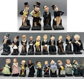 Royal Doulton Porcelain Figurines - 24 Total