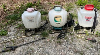 Backpack Garden Sprayers For PARTS ONLY - 3 Total