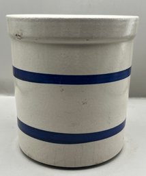 Robinson Ransbottom Pottery Roseville Ohio 2qt High Jar Stoneware Crock Vintage - Made In USA