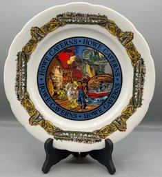 Howe Caverns Collectible Porcelain Souvenir Plate - Made In Korea