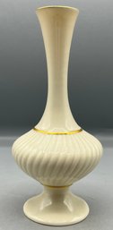 Lenox Porcelain Hand Decorated In 24K Gold Bud Vase