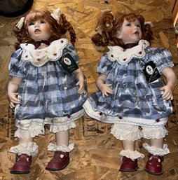 Gepeddo Collector Series Porcelain Dolls - 2 Total - #847/2960 & #2603/2960-02