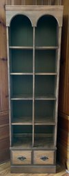 Wooden 5 Shelf Bookcase With Drawer