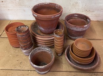 Assorted Terracotta Planters And Pots