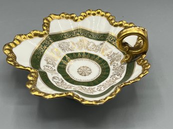 O.E.G Royal Porcelain Gold-trim Trinket Dish
